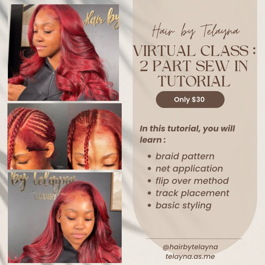 2 Part Sew- In Tutorial