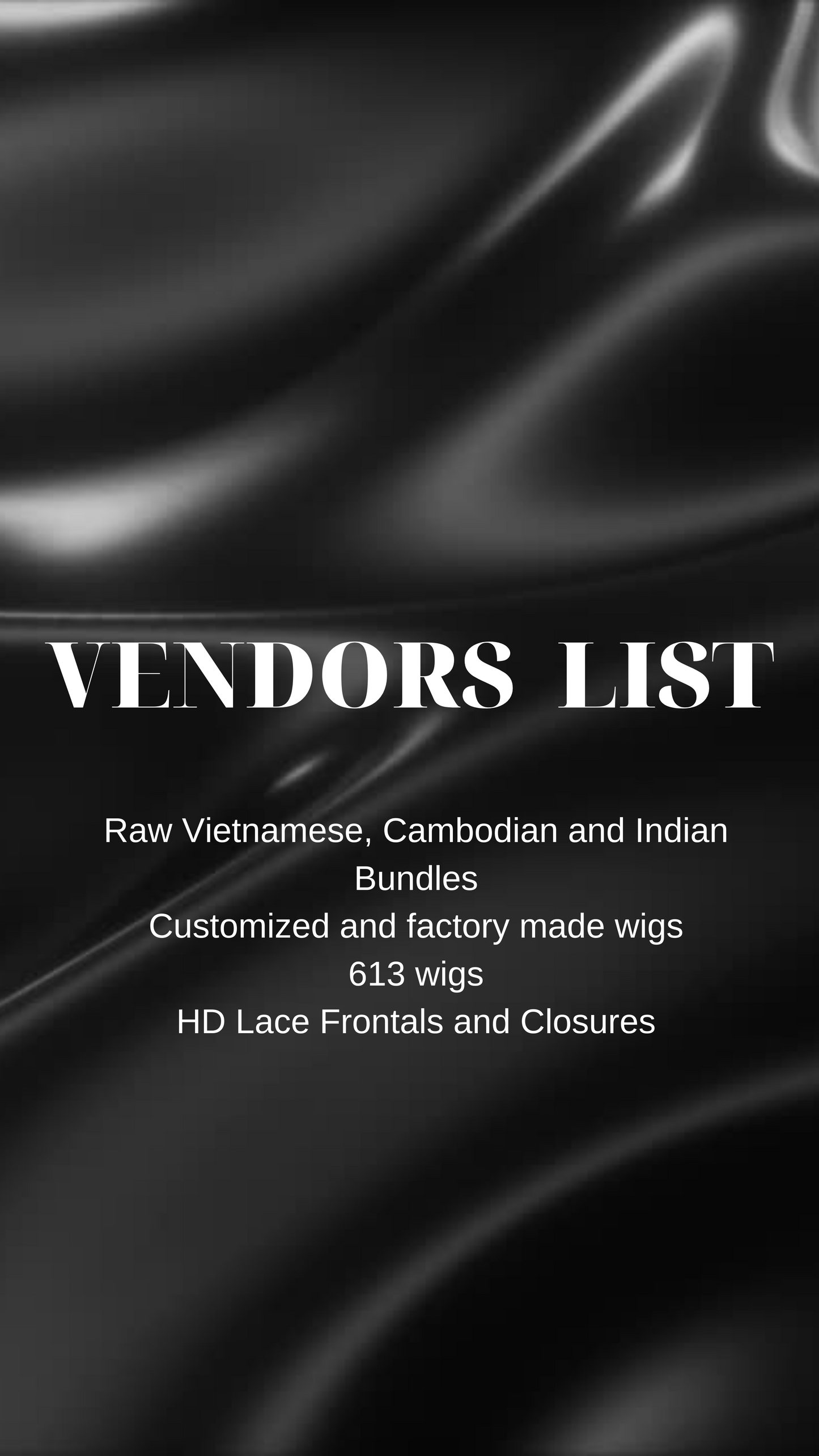 Vendors List